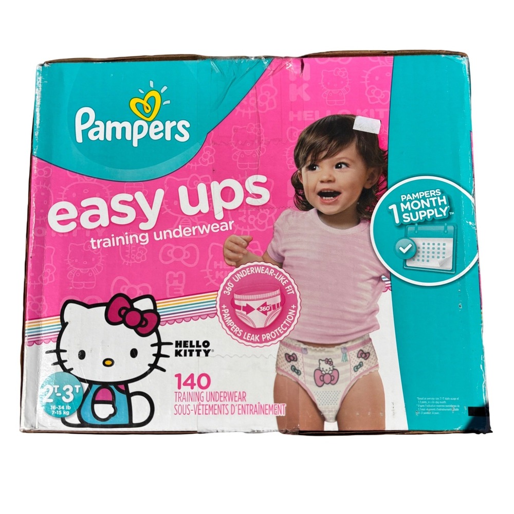 Pampers‎ Easy Ups Hello Kitty Training Underwear 2T-3T 140 Rare Collector NEW